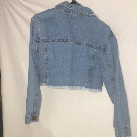 CROPPED denim jean jacket - Picture 5 of 6
